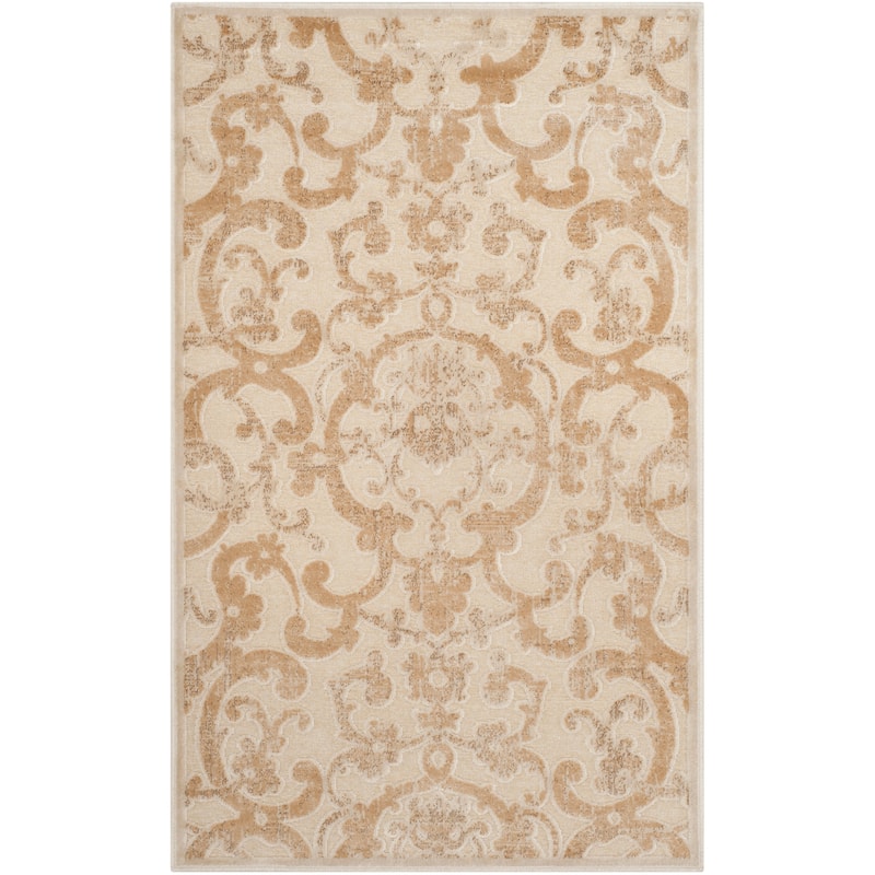 SAFAVIEH Paradise Iraida Modern Viscose Rug - 2'7" x 4' - Stone/Cream