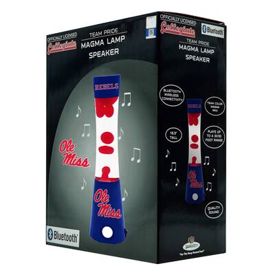 NCAA Team Pride Magma Lamp Speaker Mississippi Ole Miss Rebels - Mississippi Ole Miss Rebels