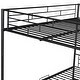 preview thumbnail 12 of 22, Full Over Full Metal Bunk Bed Frame with Shelf and Guardrails