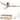 52In. Farmhouse Indoor Flush Mount Low Profile Ceiling Fan with Solid Wood Blades and Remote Control