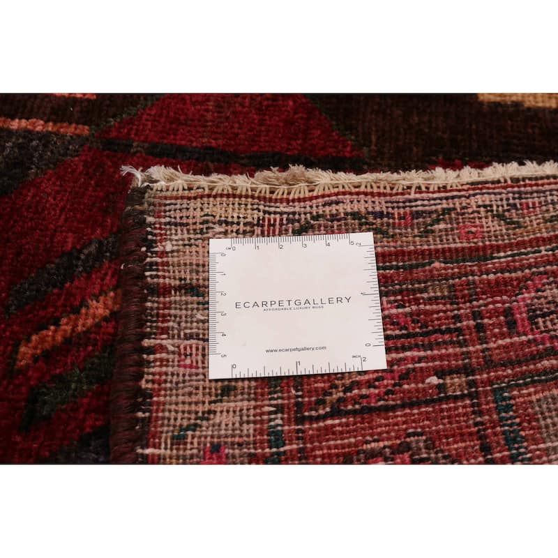 ECARPETGALLERY Hand-knotted Melis Vintage Black, Red Wool Rug - 5'0 x 13'1