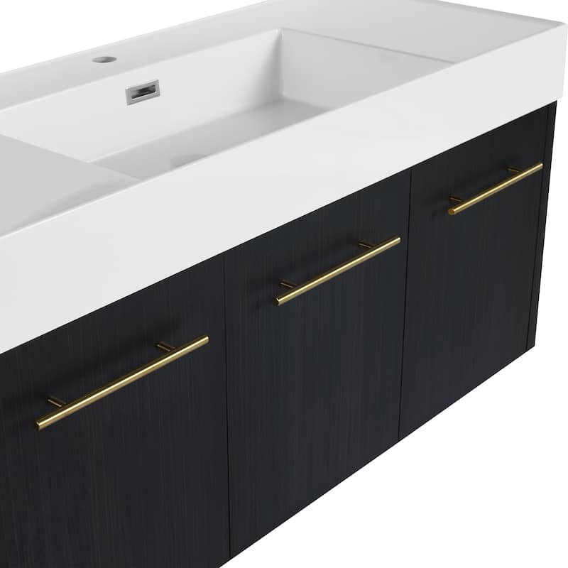 Topcraft Wall-Mounted Bathroom Vanity With Sink