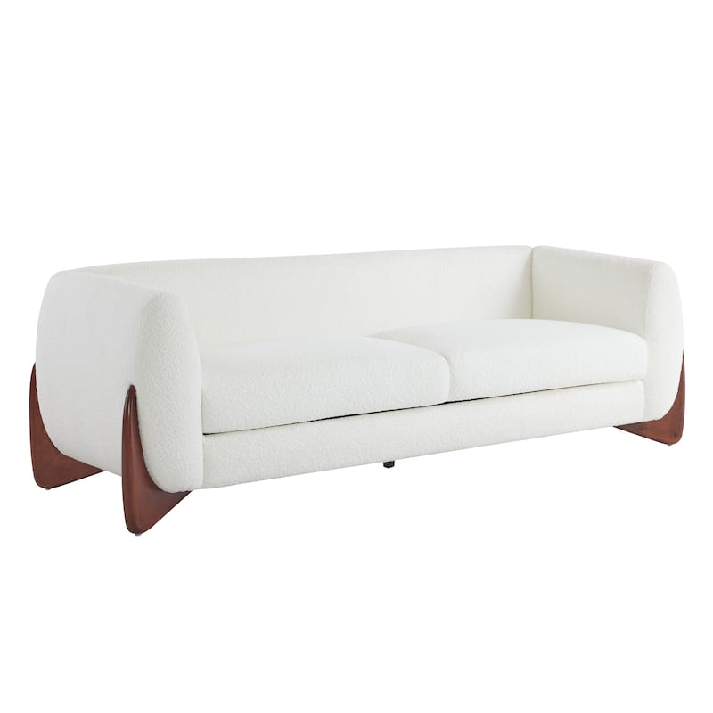 Arion Upholstered Boucle 2-Piece Living Room Sofa Set by Christopher Knight Home