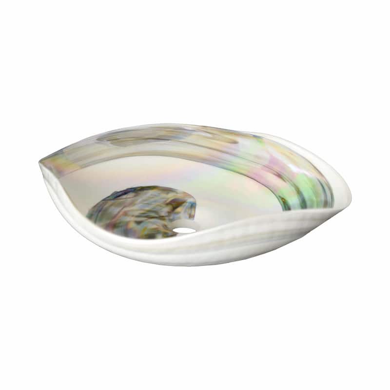 Lido Handmade Murano Glass Bathroom Sink - 14.75x14.75x4