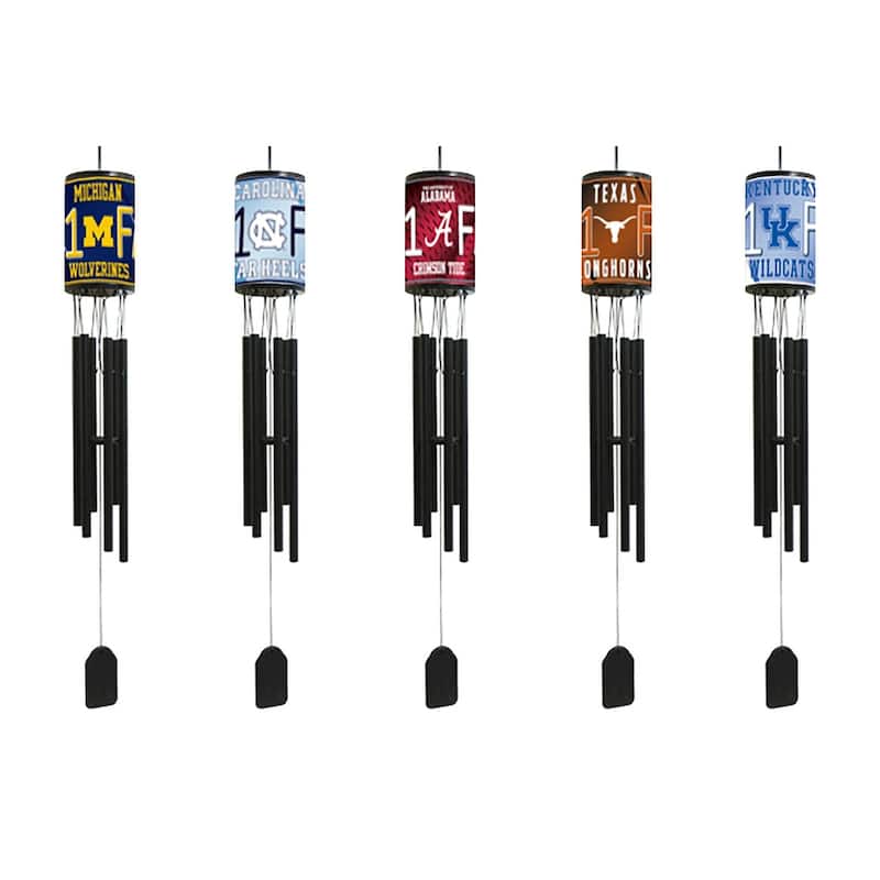 NCAA Wind Chime, #1 Fan with Team Logo, Oklahoma Sooners