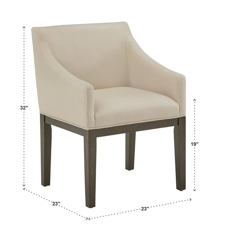 Tromso Weathered Grey Finish Fabric Dining Chair (Set of 2) by iNSPIRE Q Modern