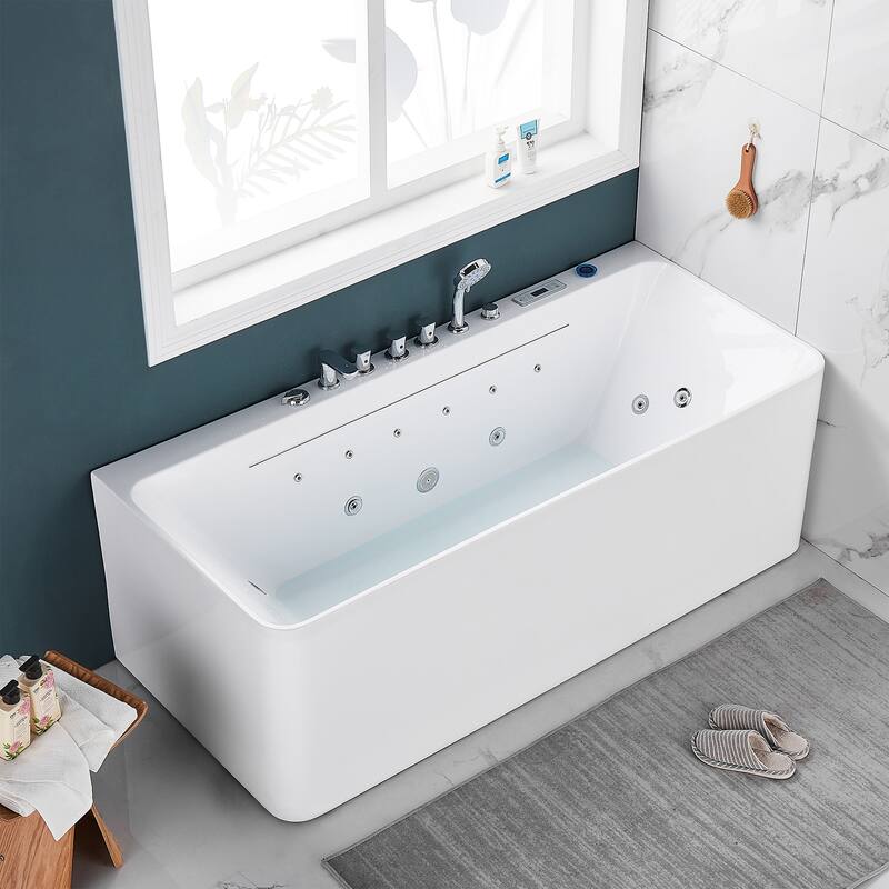 A&E Bath Silvester Freestanding Jetted Tub - 67-inch