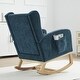 preview thumbnail 14 of 28, Reclining Glider Rocking Chair with Extendable Footrest, High Backrest & Side Storage Pocket