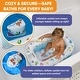 preview thumbnail 5 of 3, Mommy's Helper Under the Sea Inflatable Tub - Blue