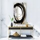 preview thumbnail 4 of 3, Designart 'Black & White 10' Glam Mirror - Vanity Printed Mirror