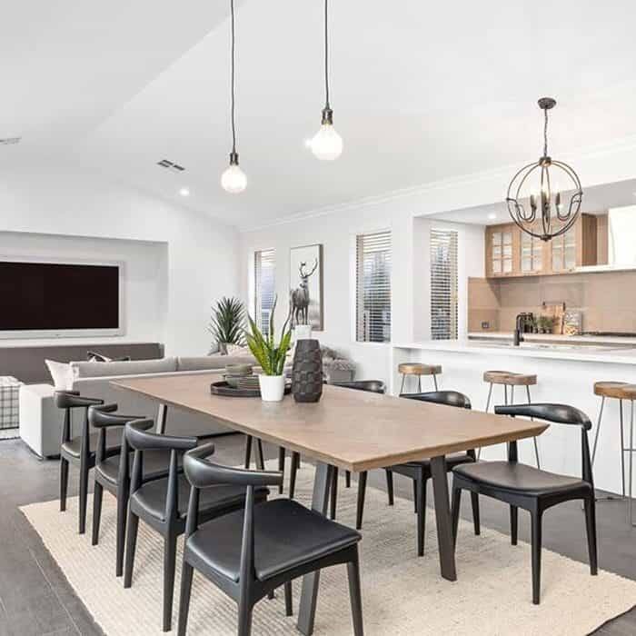 Set of 2 Kennedy Elbow Chairs Farmhouse Wooden Dining Chairs With PU Leather Or Fabric Cushion Seat, Modern Accent Side Chairs