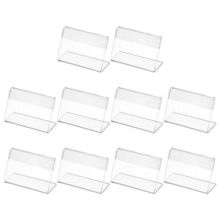 Mini Acrylic Sign Display Holder 2.4x1.6, Slant Back Name Card