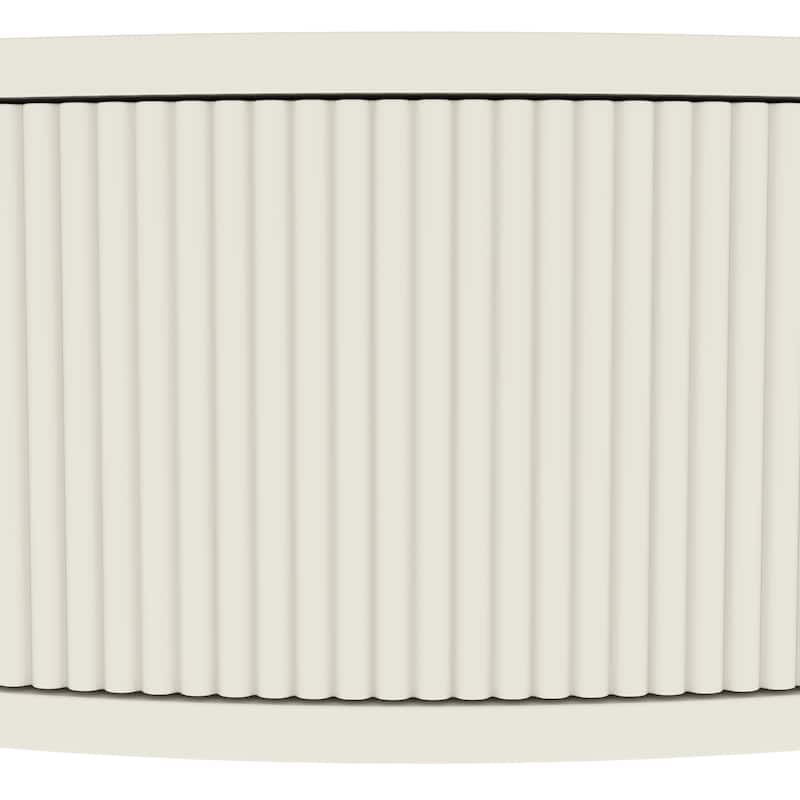 Artisan-Crafted Demi-Lune Console Table,Unique Half Moon Design End Table with 2 Drawers and Shelf