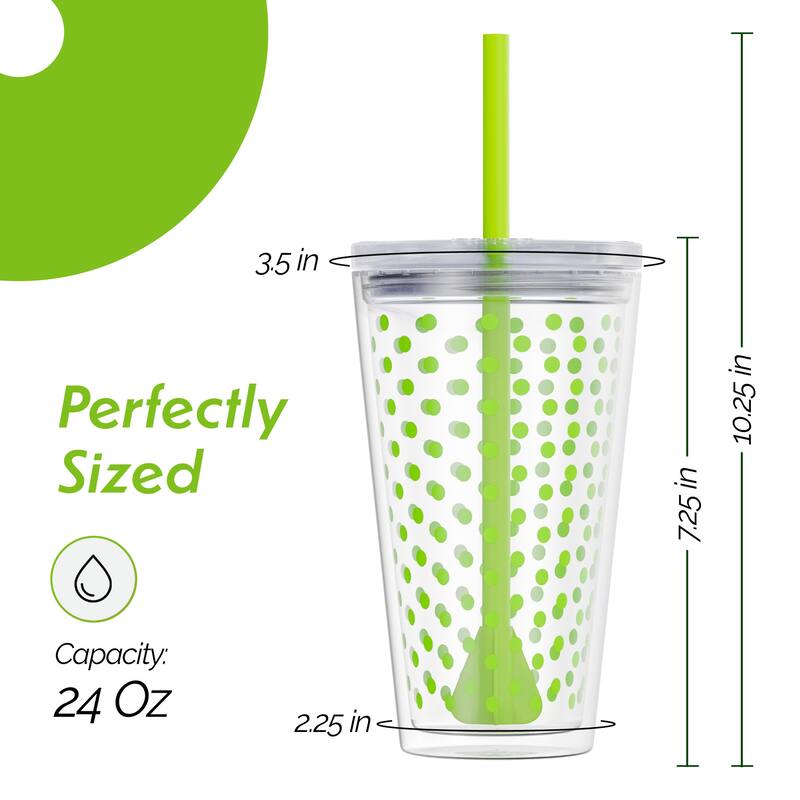 Copco Minimus Tumbler With Removable Straw And Double Wall Insulation - 24 oz.