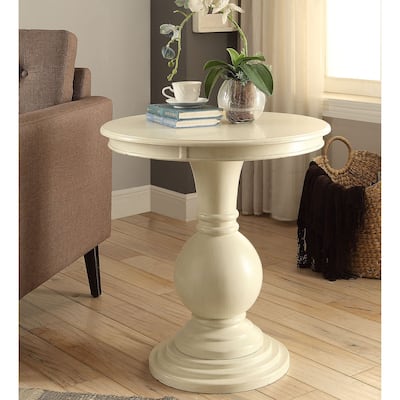 Haleigh Accent Table with Pedestal Base