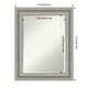 preview thumbnail 33 of 36, Beveled Bathroom Wall Mirror - Parlor Silver Frame Outer Size: 24 x 30 in