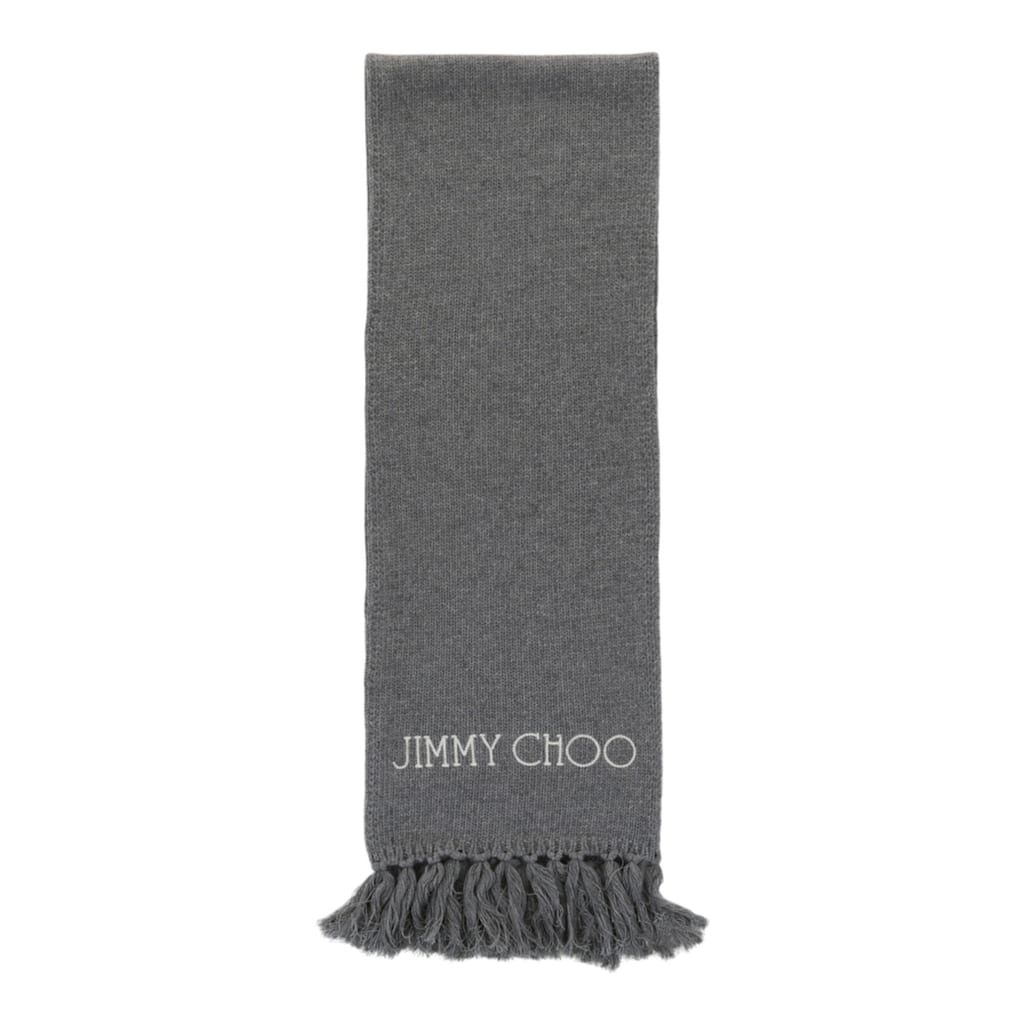 Jimmy Choo Wool Logo Scarf