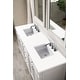 preview thumbnail 21 of 32, James Martin Vanities Bristol 72" Double Vanity, Bright White