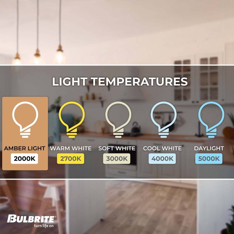 Bulbrite Pack of (2) Dimmable Antique Filament ST18 Medium (E26) LED Bulb