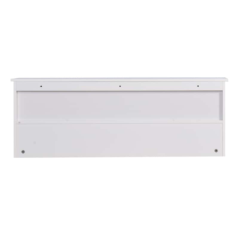 Nestfair Entryway Wall Mounted Coat Rack with 4 Dual Hooks and Storage Shelf