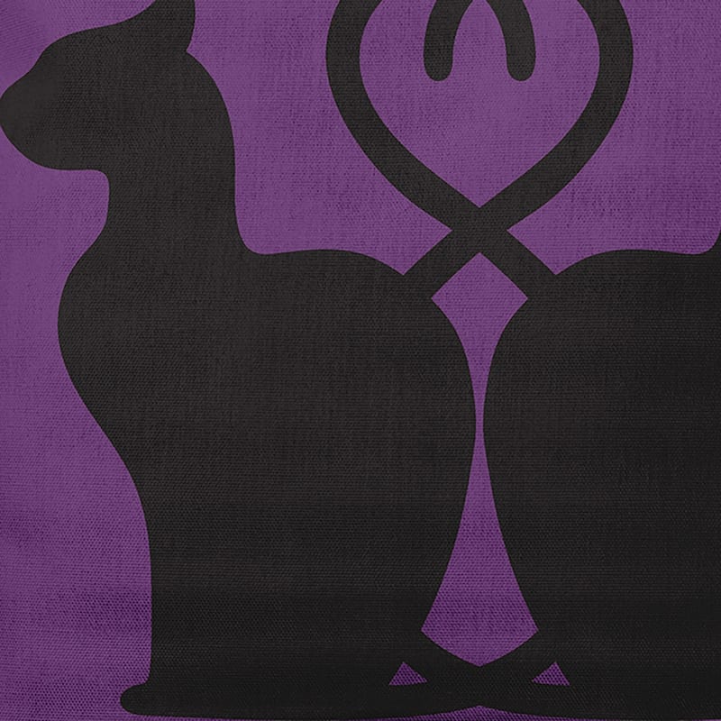 Conniving Cats Decorative Throw Pillow - 20" x 20" - Amethyst
