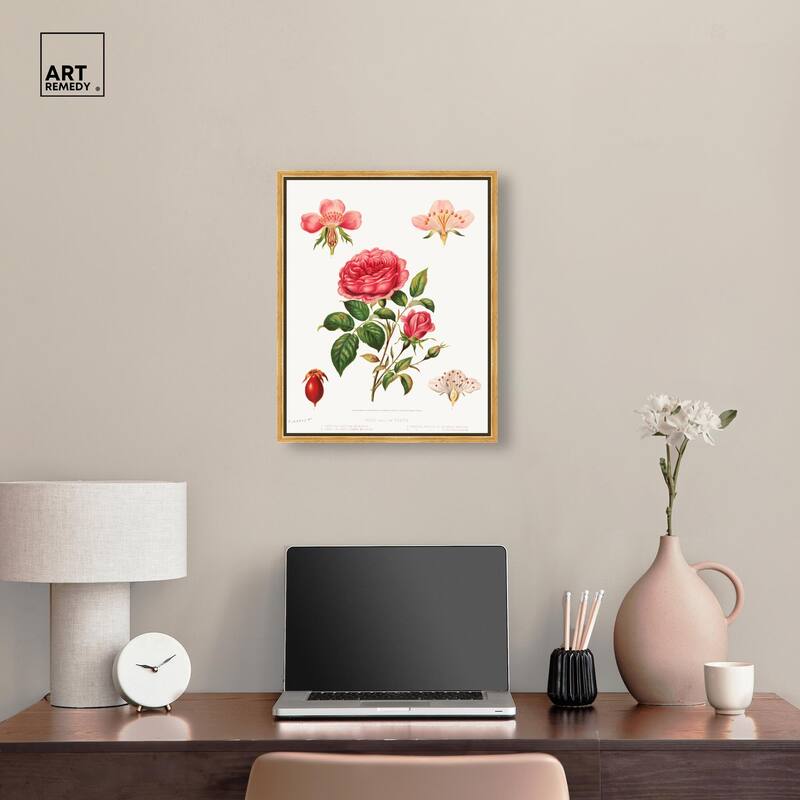 Rose and its parts (1872) Canvas by Art Remedy
