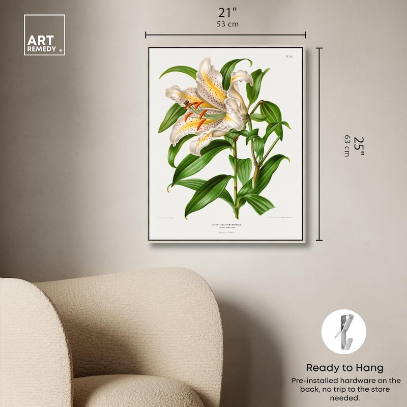 Lilium Speciosum Imperiale Canvas by Art Remedy