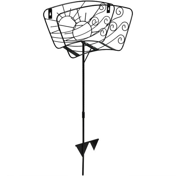 Shop Sunnydaze Metal Garden Hose Stand Holder With Decorative Sun