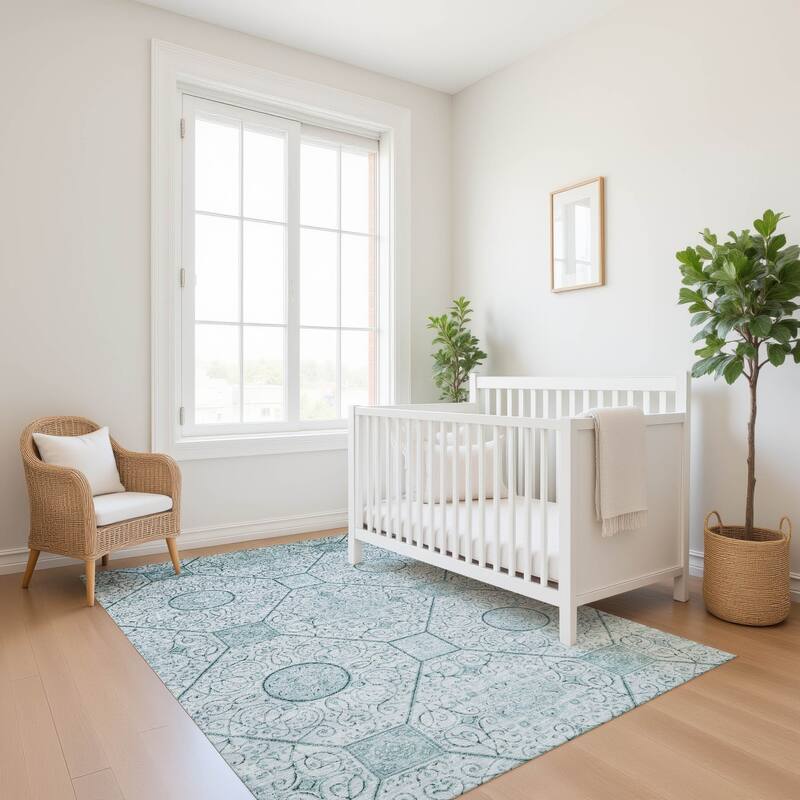 Premium Washable Super Soft Traditional Mosaic Mayfield Rug