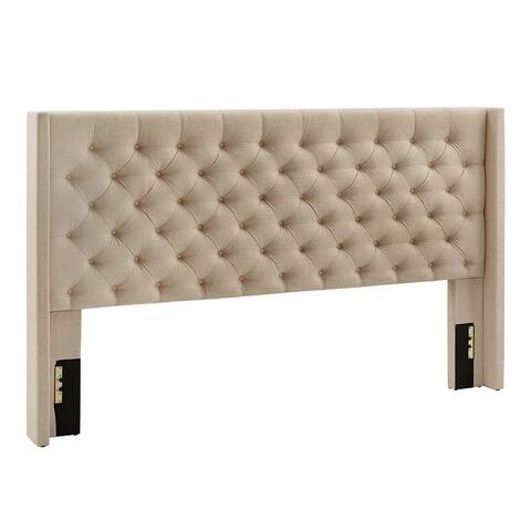 Naples King-size Wingback Button-tufted Headboard by iNSPIRE Q Artisan