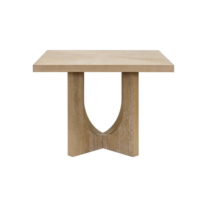 Modern Wood Counter Height Kitchen Table, Dining Surface, Light Brown