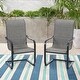preview thumbnail 22 of 35, Patio Dining Set 9/7 Pieces Outdoor Metal Furniture Set, 8/6 C Spring Motion Chairs and 1 Expandable Table