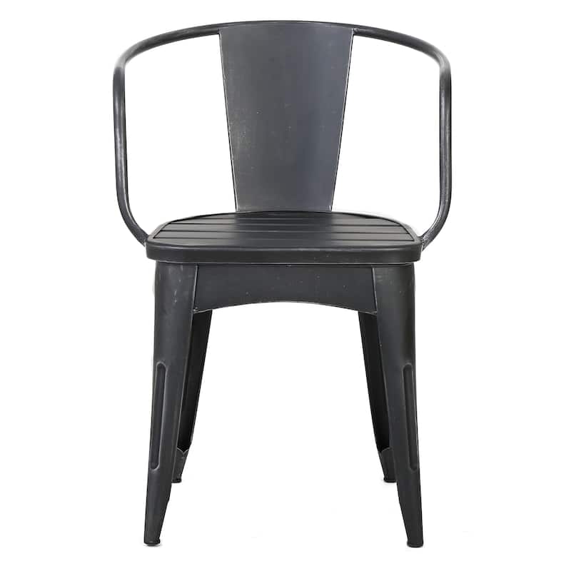 Roomfitters 3-Piece Metal Bistro Set, Outdoor Patio Table and Chairs for Garden, Balcony or Deck