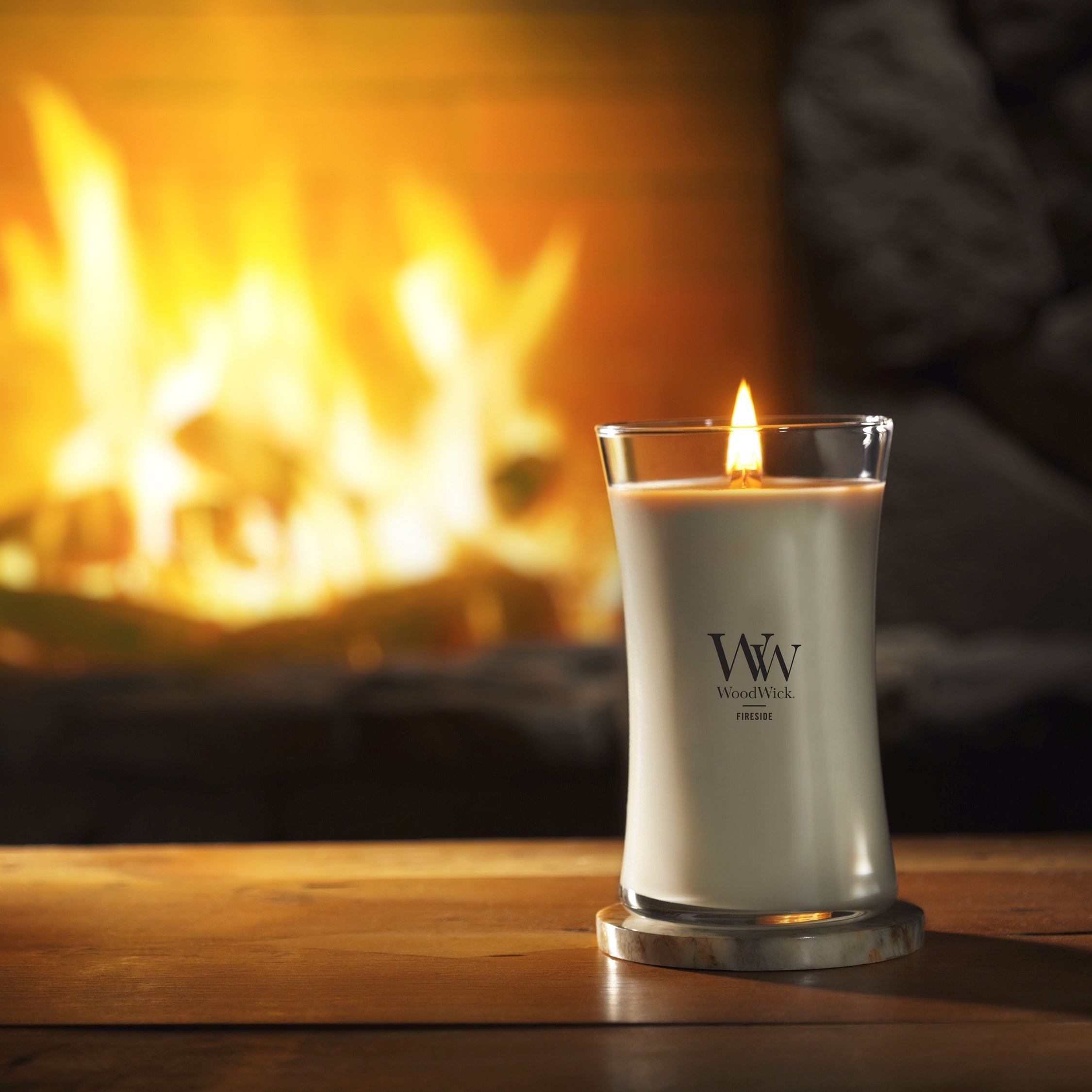 WoodWick Fireside Large Hourglass Candle - Bed Bath & Beyond