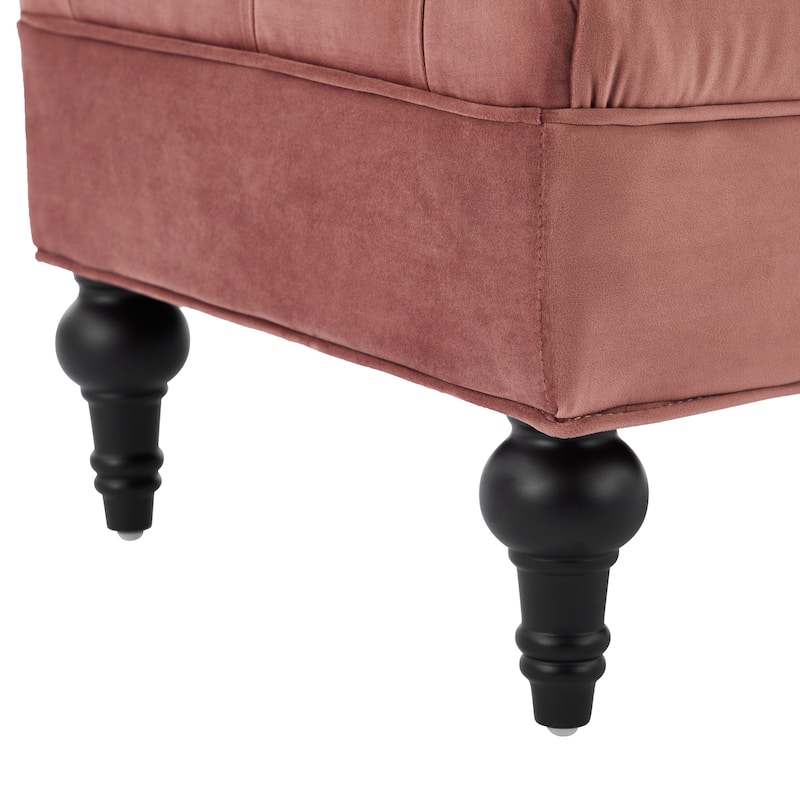 Christopher Knight Home - Anne Bedroom End-of-Bed Bench with 2 Pillows and Velvet Upholstery
