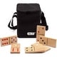 preview thumbnail 9 of 9, GSE™ 28-Piece Giant Wooden Dominoes with Multi-Color Dots, Jumbo Domino Tile Game Set for Outdoor Backyard Lawn Game 7"x3.5" Pieces