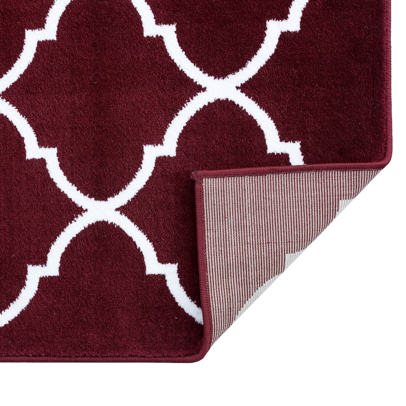 SUSSEXHOME Trellis Desing Area Rug