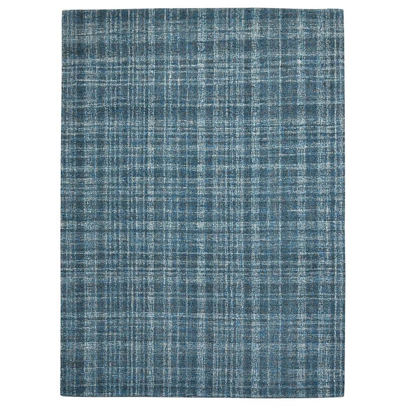 HomeRoots Plaid Transitional Rectangle Area Rug