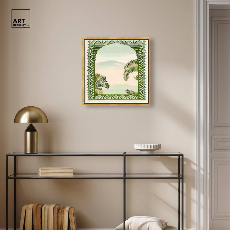 Palm View Vista Canvas by Art Remedy