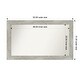 preview thumbnail 56 of 119, Dove Greywash Framed Non-Beveled Custom Wall Mirror, Bathroom Vanity Mirror Outer Size: 52 x 31