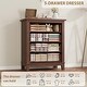 preview thumbnail 19 of 18, 4 Dresser for Bedroom, 34.8" Tall Vertical Drawer Dresser with Large Storage, Freestanding Wooden Closet Chest