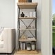 preview thumbnail 67 of 74, Brown Wood 3 Shelves Shelving Unit - 48 x 17 x 34