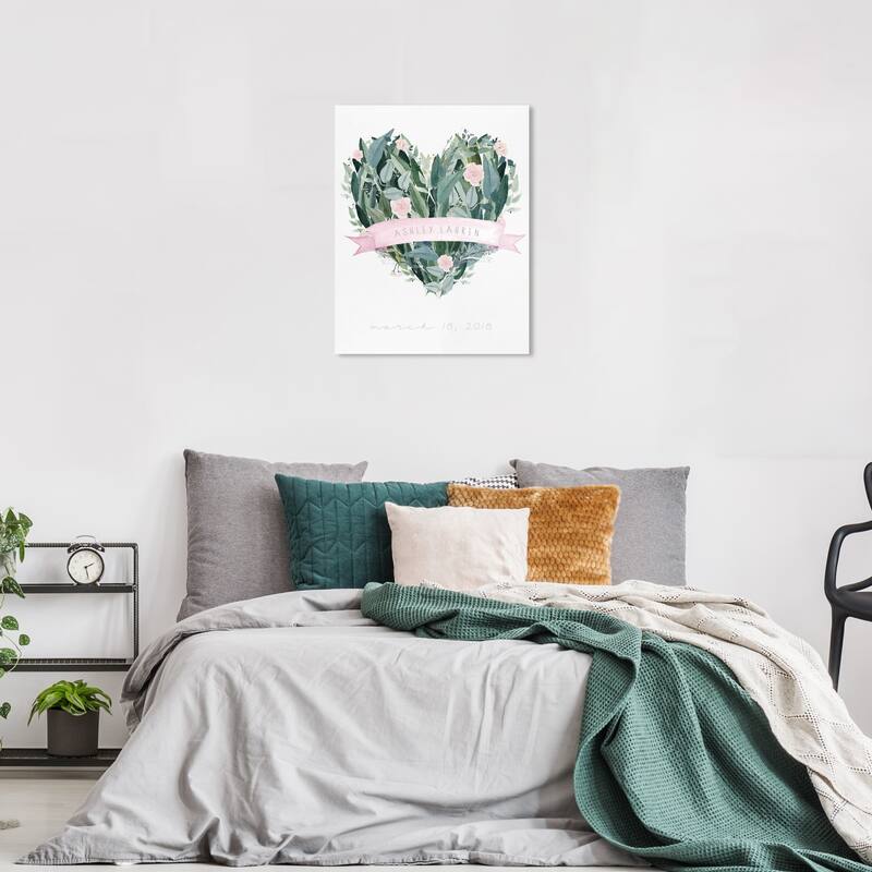 Wynwood Studio Canvas Floral and Botanical Flowers of My Heart White and Light Pink Modern & Contemporary Wall Art Canvas Print - 36 x 24
