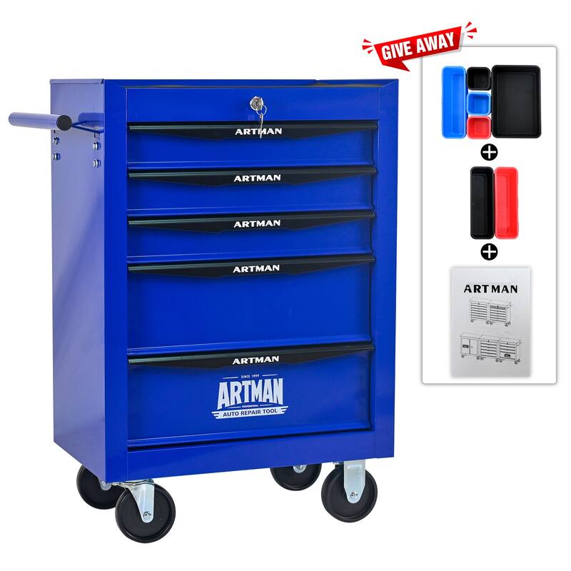 20" Rolling Tool Chest with 5 Drawers