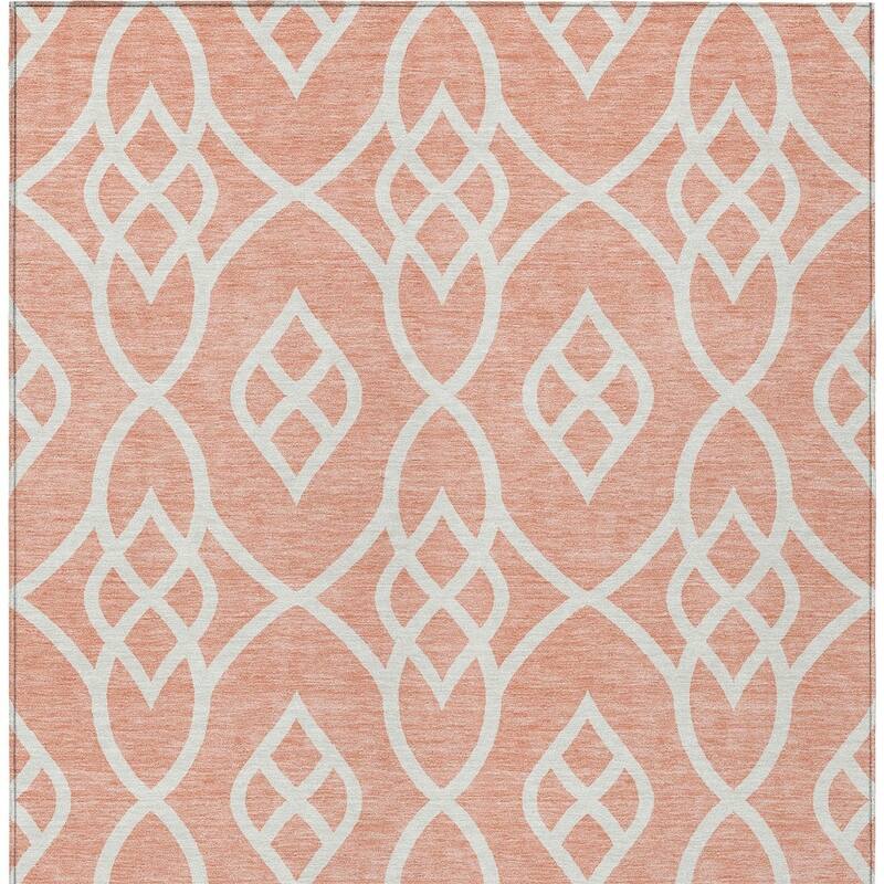 HomeRoots Trellis Transitional Rectangle Outdoor Rug