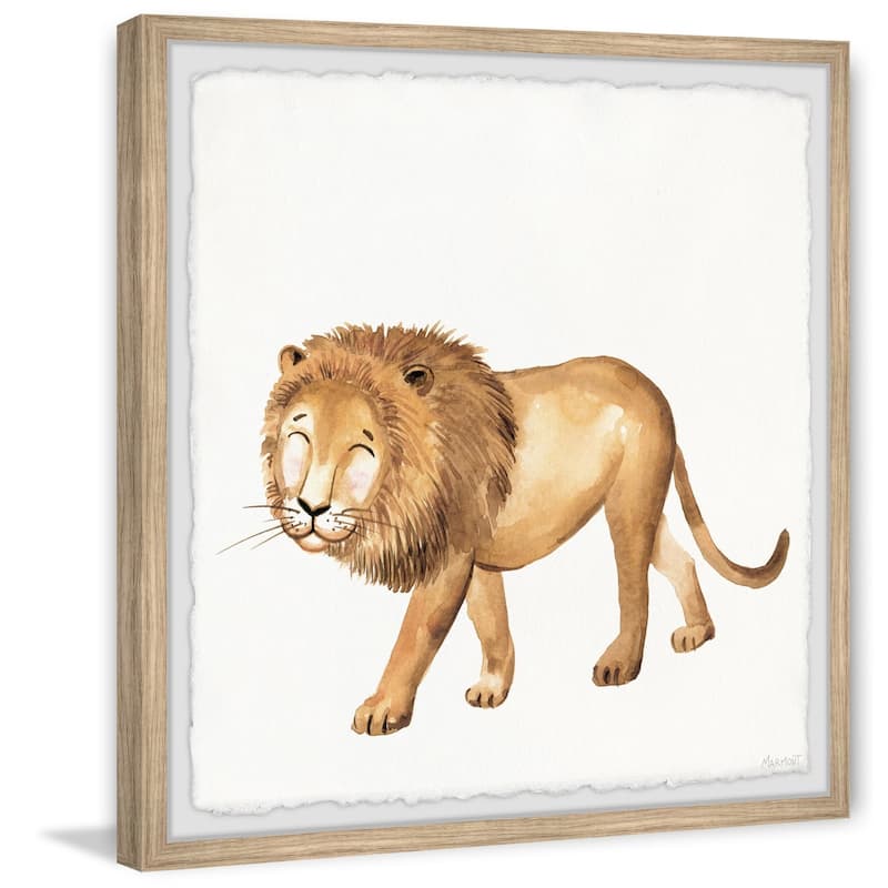 The Big Cat Framed Wall Art, Elegant Home Touch - Sophisticated Artwork for Refined Décor