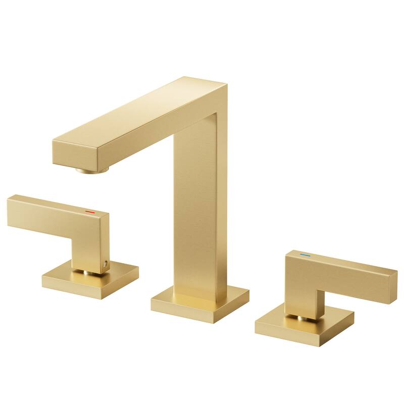 Modland 8 Inch Widespread Bathroom Faucet Double Handle Bathroom Sink Faucet with CUPC Supply Lines