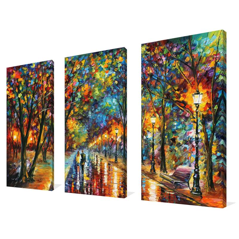 "When The Dreams Came True" by Leonid Afremov 3 Piece Set on Canvas