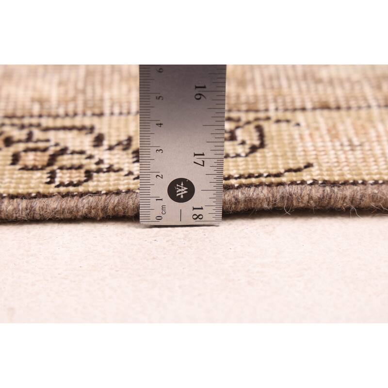 ECARPETGALLERY Hand-knotted Antalya Vintage Brown Wool Rug - 8'0 x 10'11