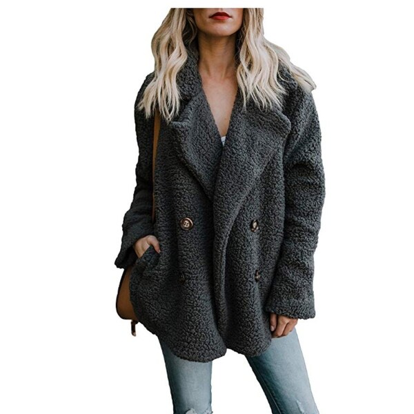 womens fuzzy fleece jacket